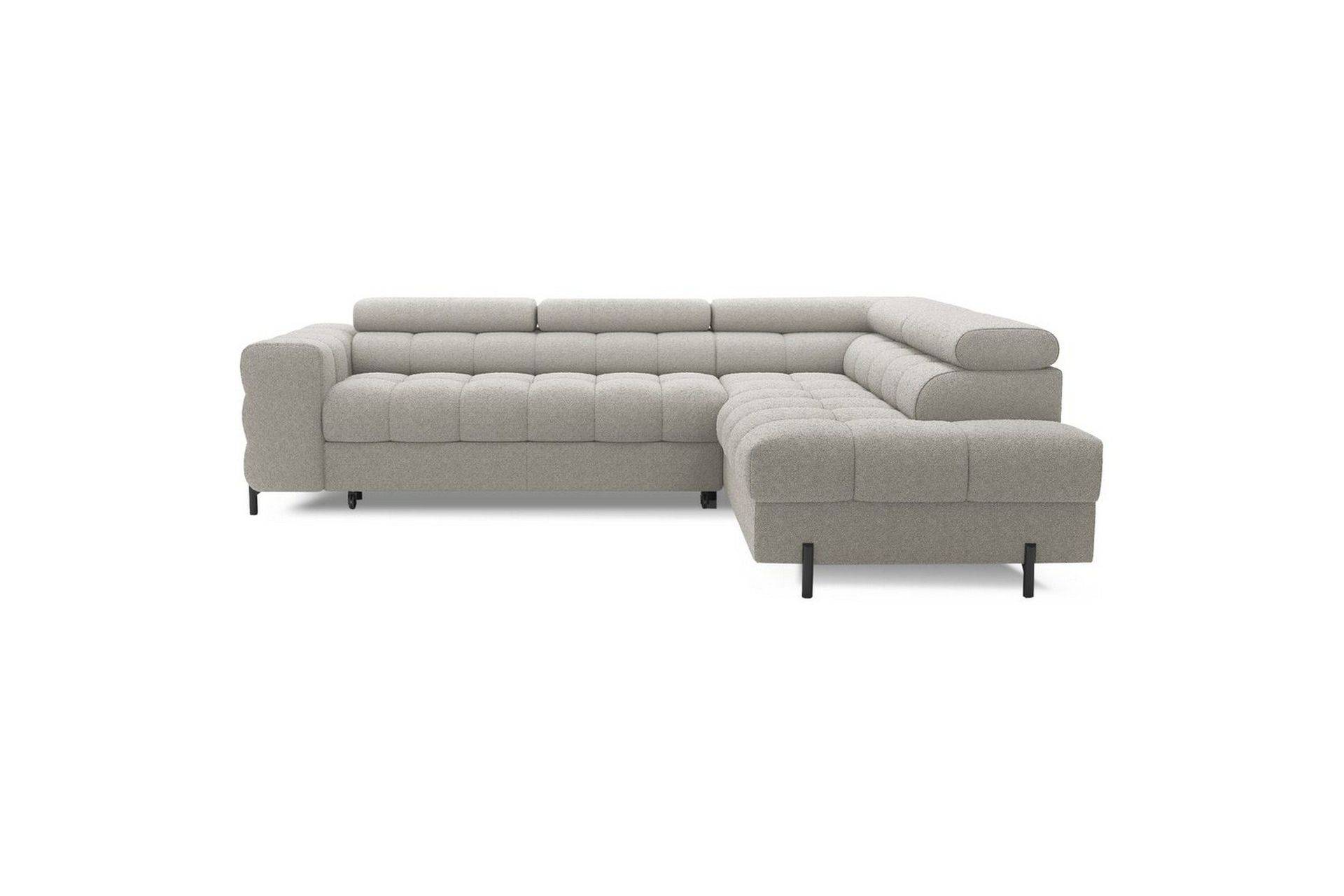 Hörnsoffa Eltap Ferucce 276x200x93 cm - Royal 18, Beige Ljus, Höger Bäddsoffor