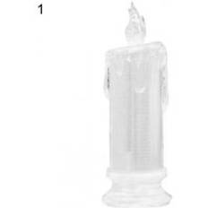 Ljus form elektronisk lampa flamlös plast julevenemang värmeljus heminredning xmas led ljus ljus elektroniska lampor - A med bas