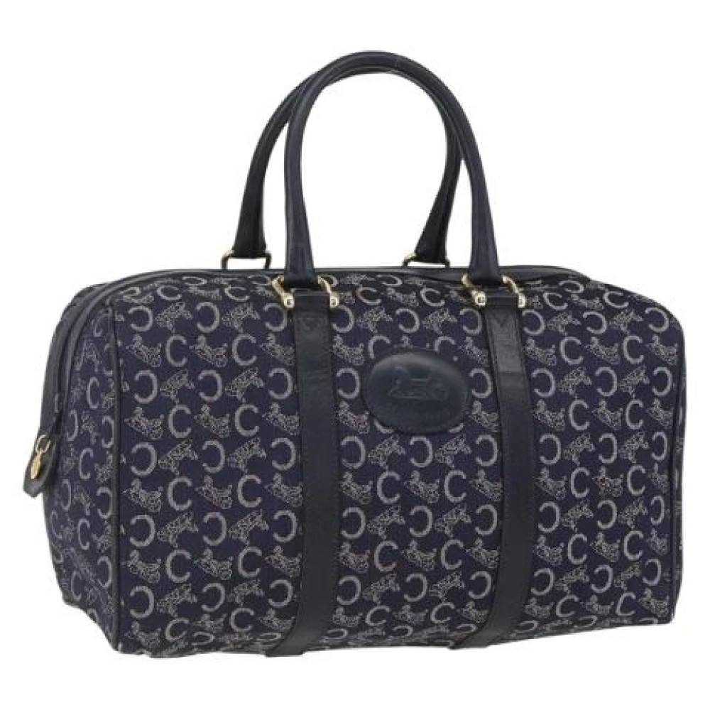 Celine Vintage Pre-owned Canvas Taske - Vintage - Dame - Blå - ONE SIZE -