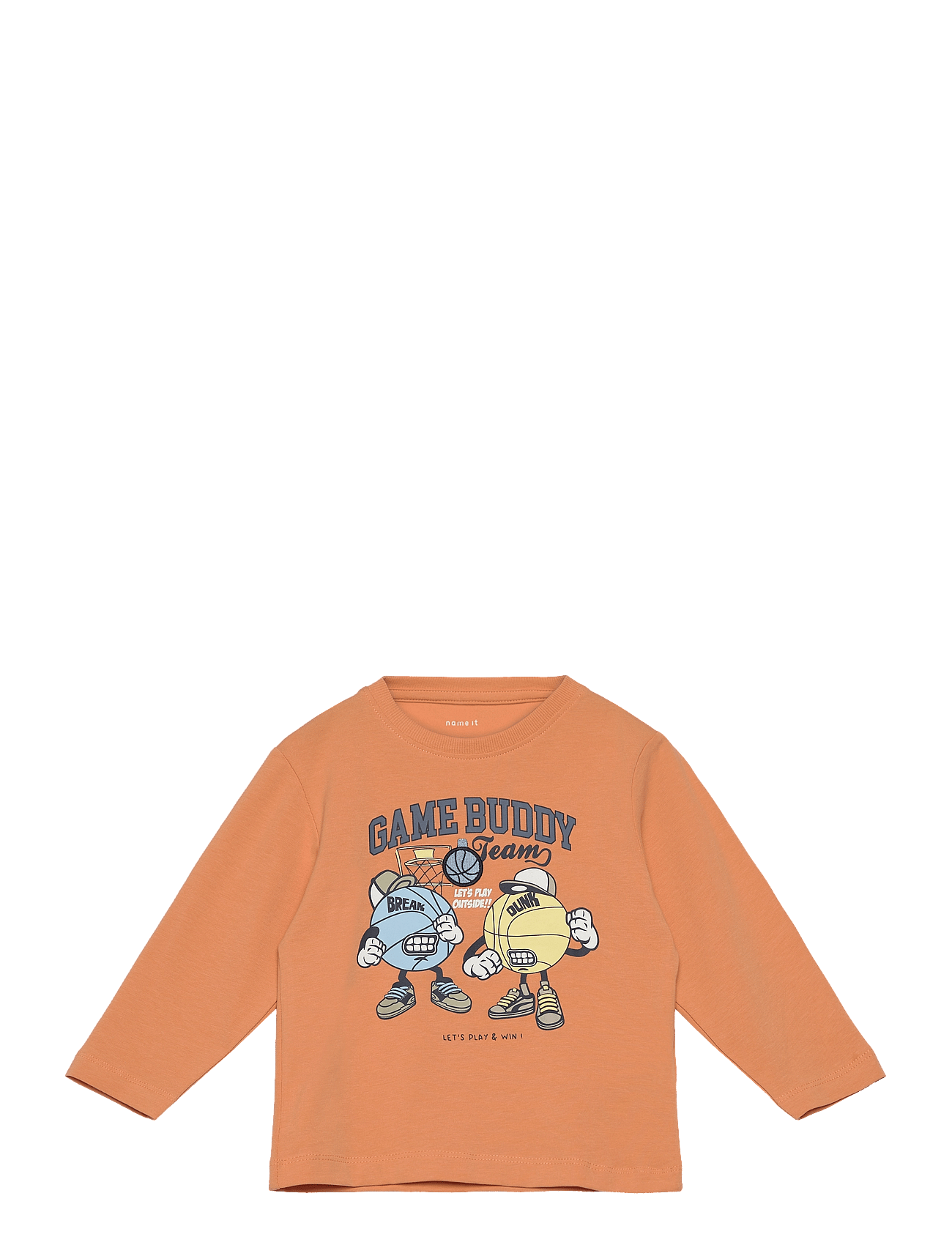 name it Nmmthorhim Nreg Ls Top Box - Orange - 116
