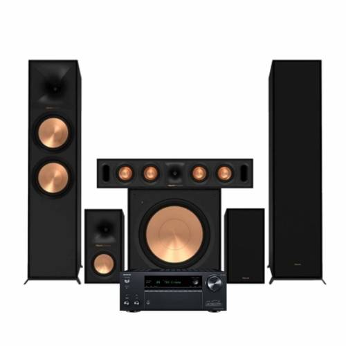 Onkyo TX-NR7100 & Klipsch Reference R-800F Hemmabiopaket 5.1