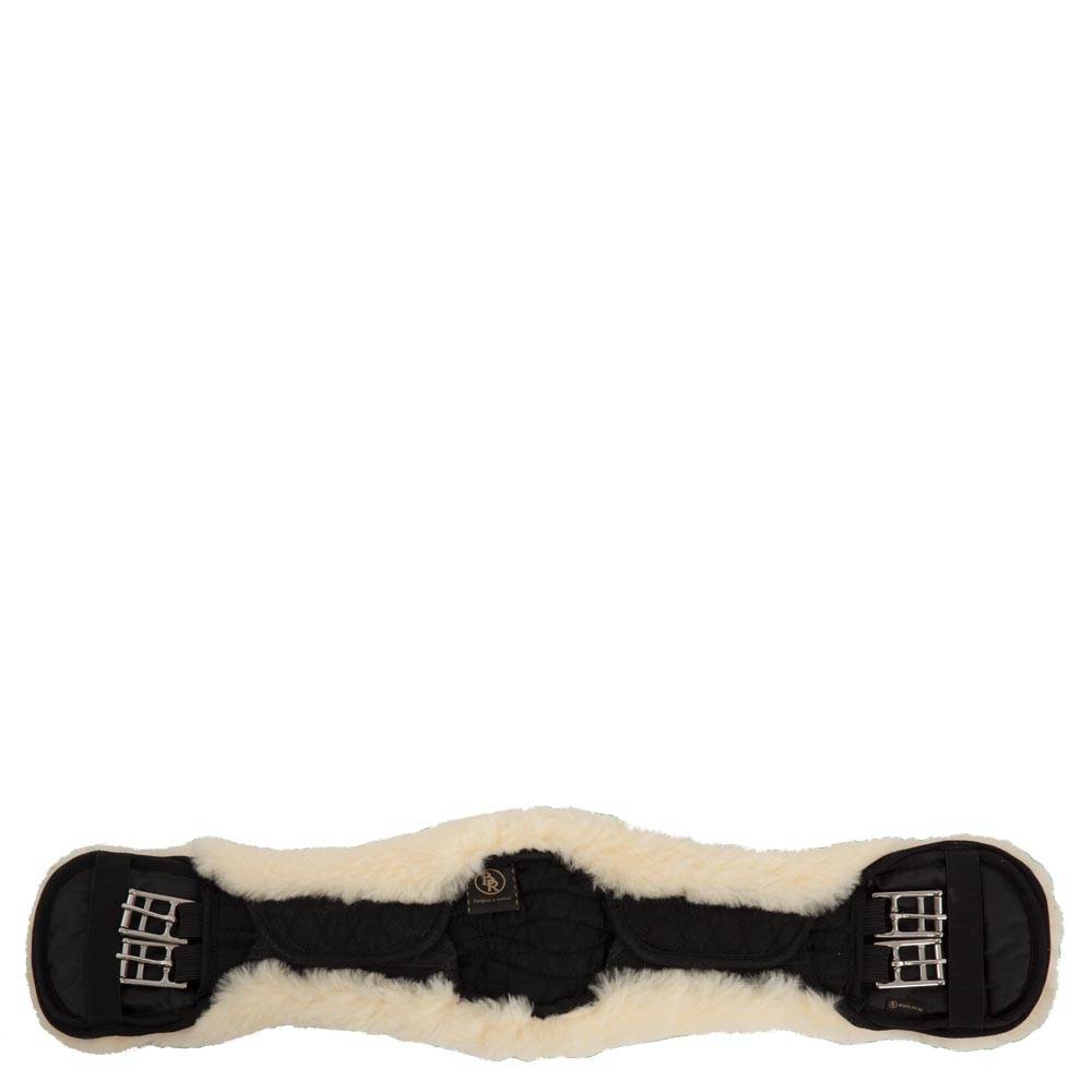 BR Dressyrgjord Cheviot Fårskinnsklädd - Svart, svart foder - 70 cm
