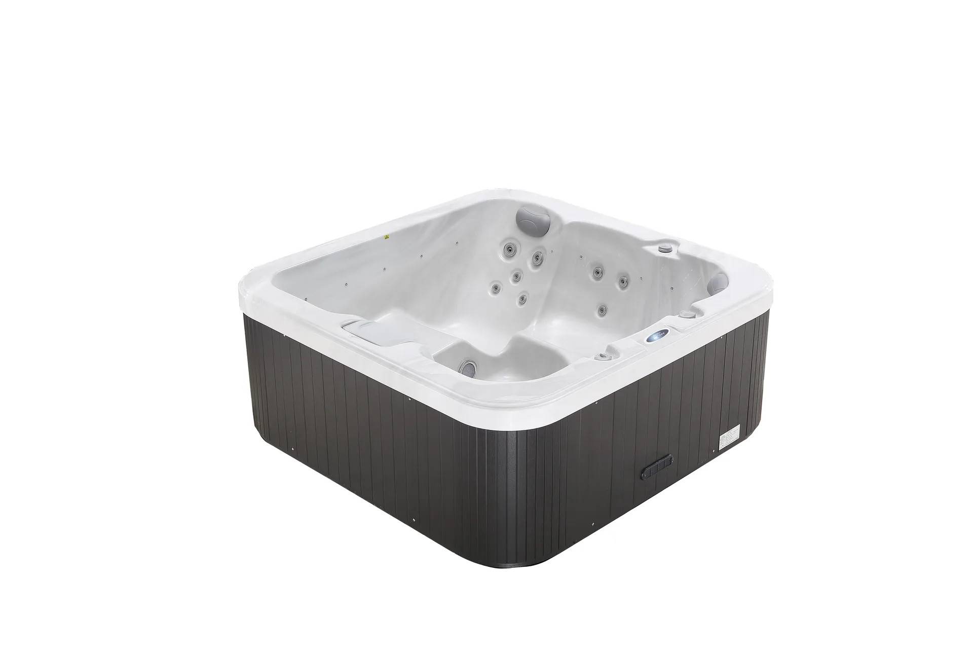 Spabad Zeus – Utespa för 6 personer | Balboa® & Lucite® Lyfco - Svart,Vit Plast