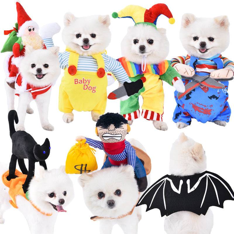 Pet clothes are funny take a knife transform into a pet dog Halloween pet - Octopus / M