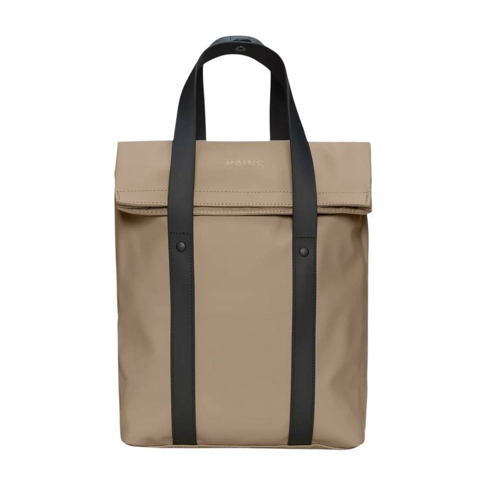 Rains 2 Way Tote Backpack Mini - Tasker - unisex - Beige - ONE SIZE - Uld