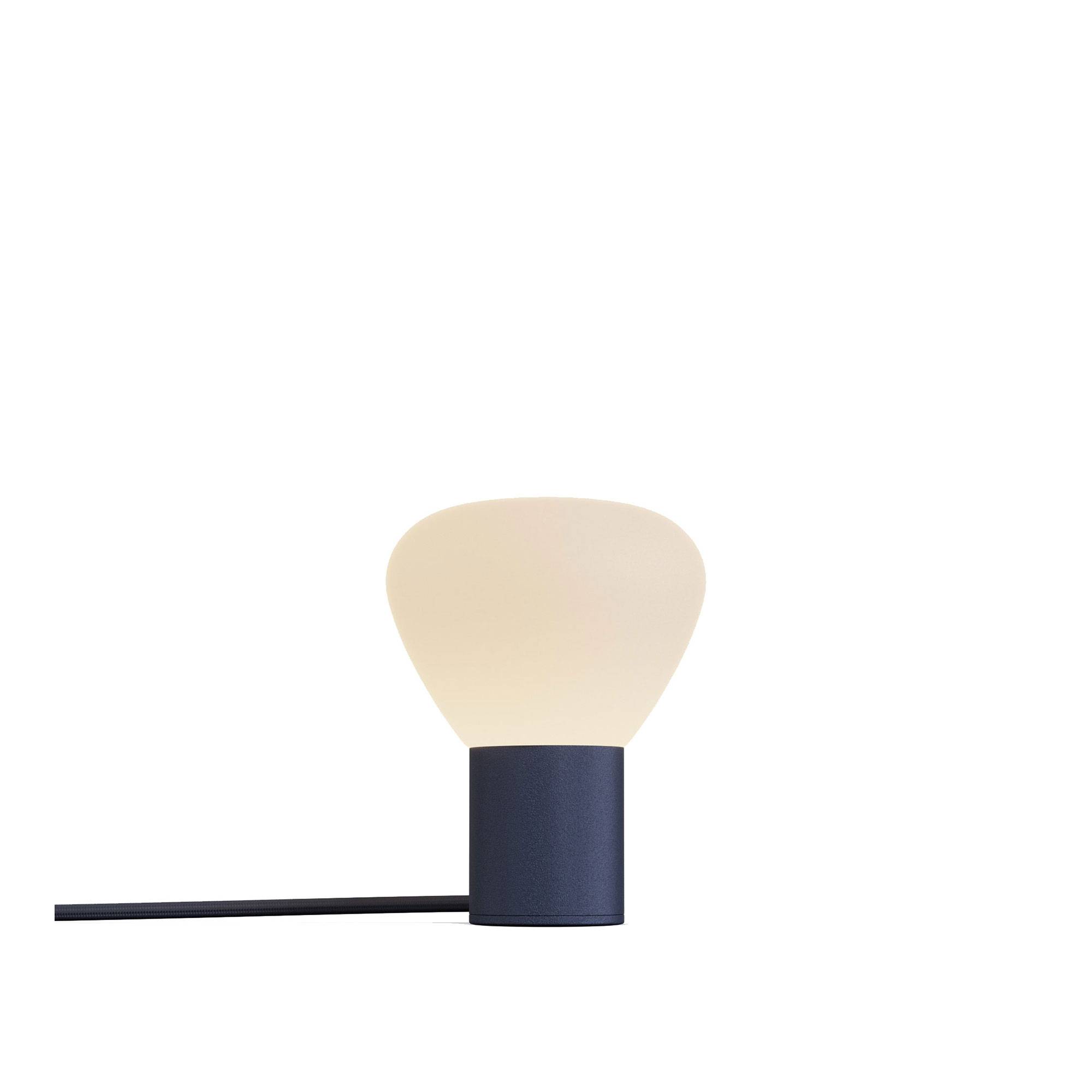 Lambert & Fils - Parc 1, Midnight Blue Body, White (Cord And Switch), Hand Switch - Bordslampor - Adrien Rovero - Blå