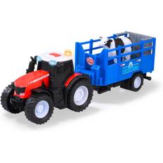 Dickie Toys Massey Ferguson leksakstraktor med djursläp