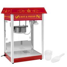 Professionel, effektiv justerbar popcornmaskine 230V 1,6kW rød