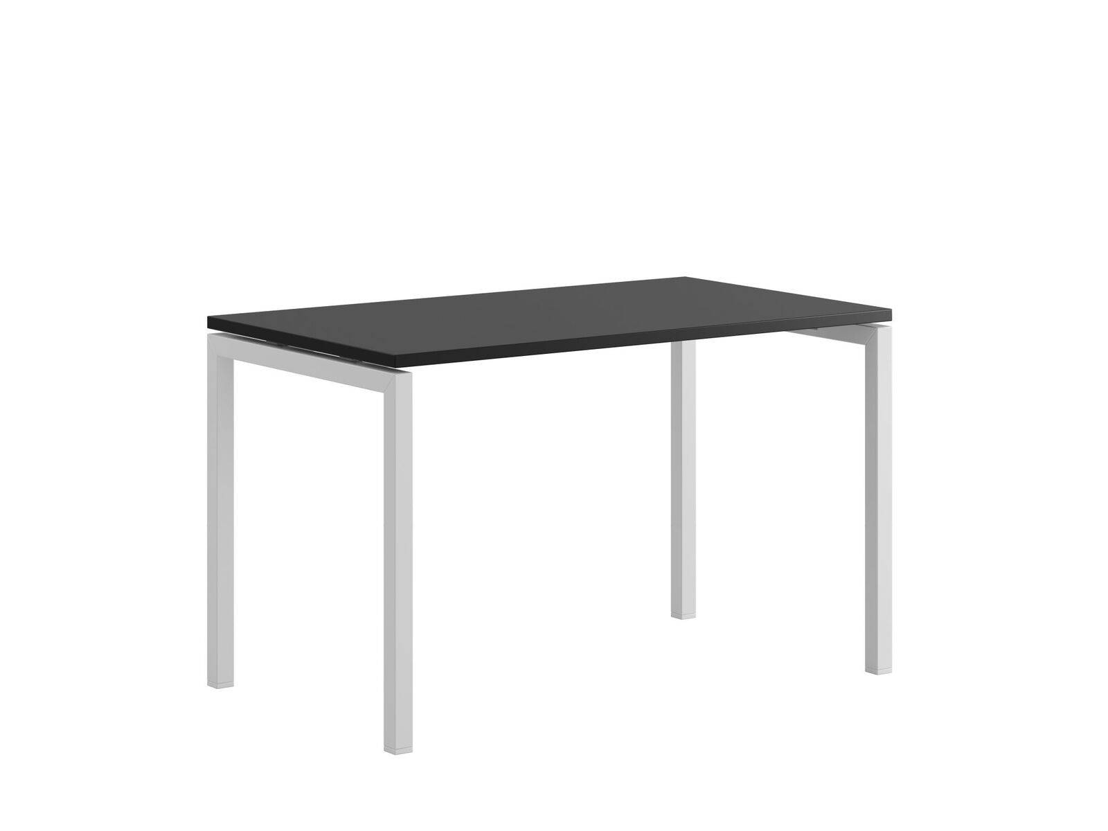 Luna U Bord 120x70cm - Sort-hvid.