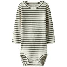 Name It Body l/æ - Noos - Rib - NbnBani - Dusty Olive - Name It - 62 - Body L/Æ