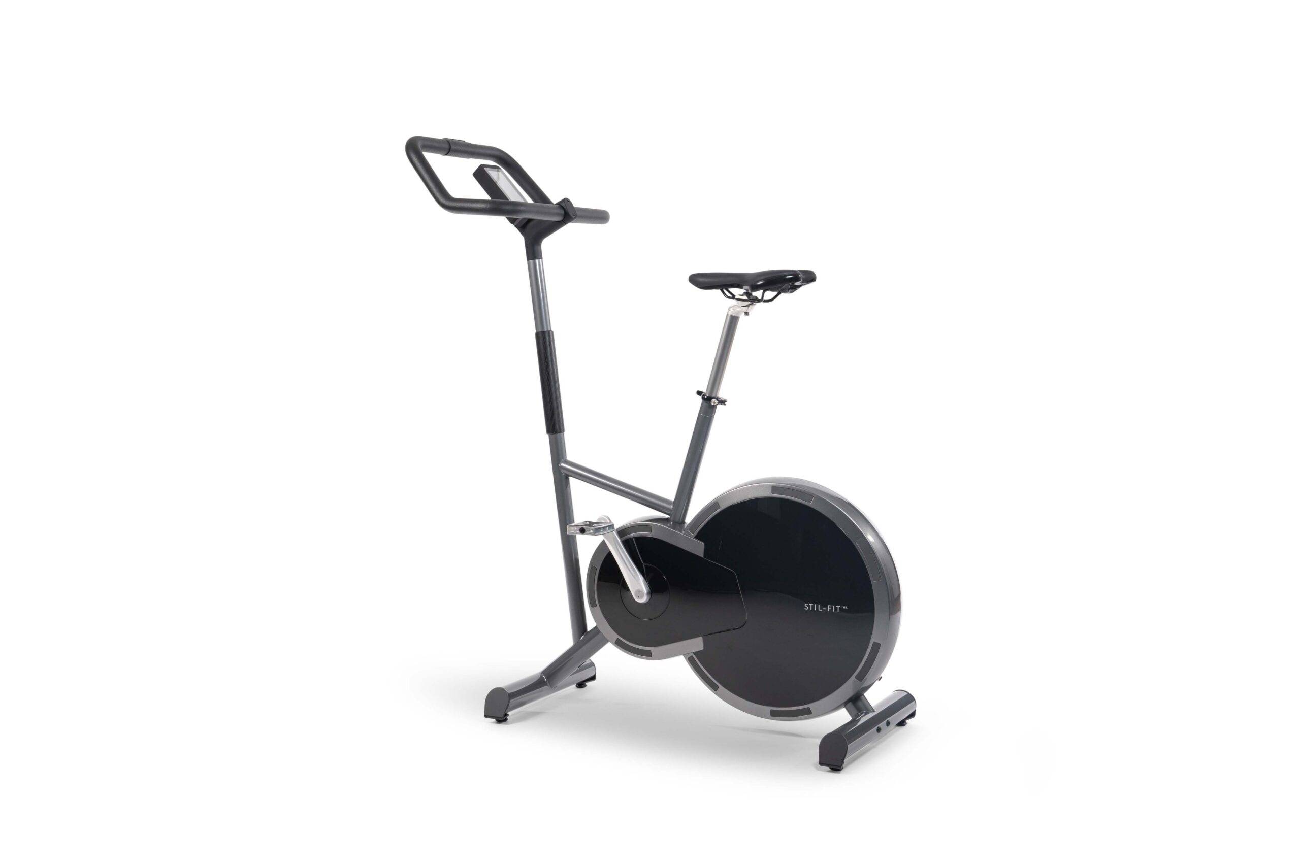 Stil-Fit - Motionscykel / Ergometer Svart (Färg: Lönn, Tillval 1: Behåll standardsadel, Tillval 2: Nej, inget smartpaket)