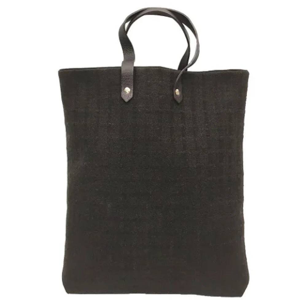 Hermès Vintage Pre-owned Stof hndtasker - Vintage - Dame - Sort - ONE SIZE - Tyl