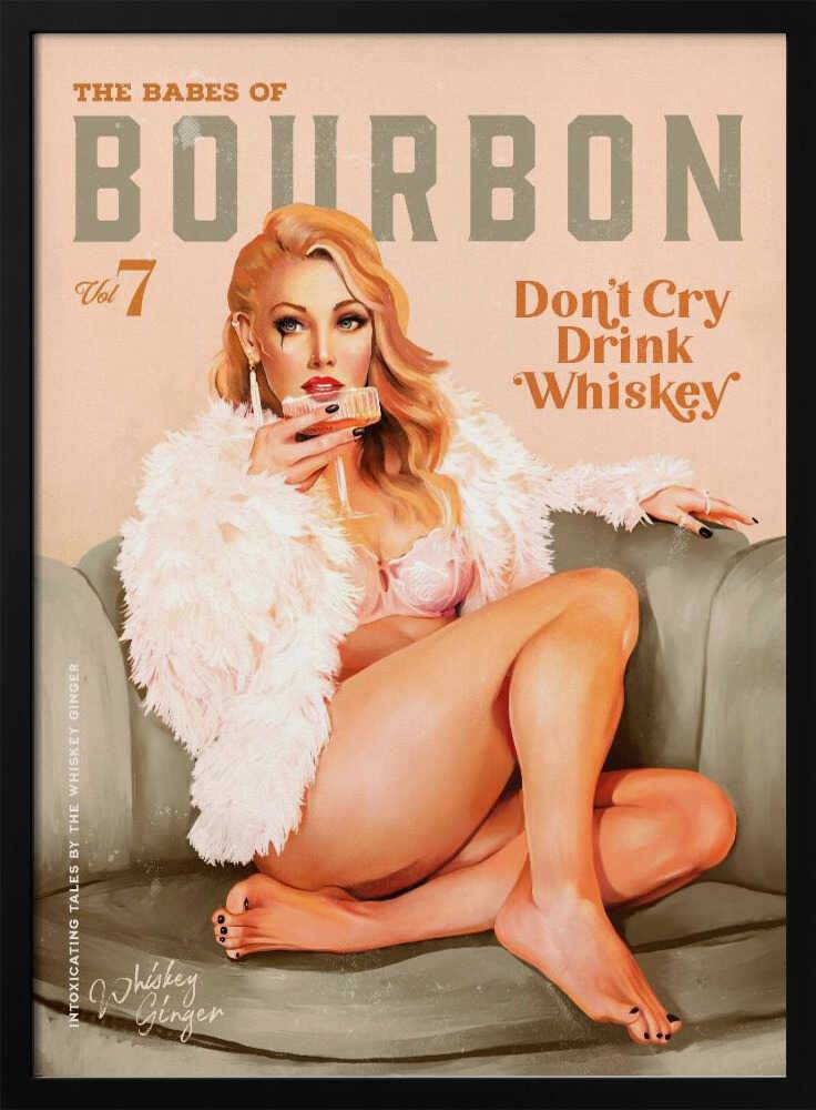 Babes of Bourbon Vol 7 Sexy Vintage Whiskey Pinup Girl Poster - 70x100 cm / 28x40″