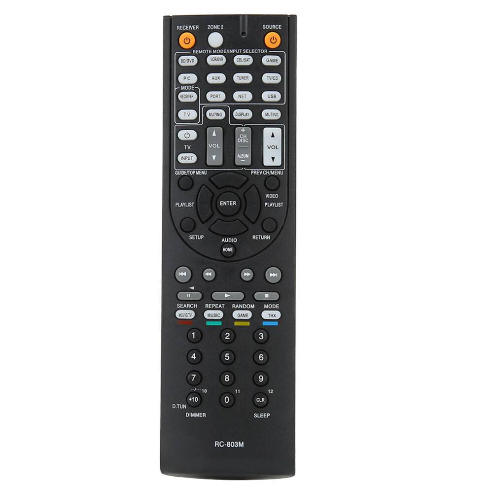 RC-803M fjernbetjeningsudskiftning passer til ONKYO AV-receiver TX NR609 TX NR609B HT s7409 HT s8409