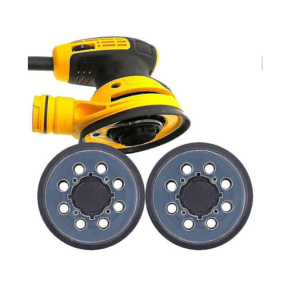 2 Packs Dewalt Dwe64233 & N329079 Orbital Sander Replacement Pad, 5 Inch 8 Hole Hook And Loop Sanding Disc Backing Pads