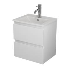 Tvättställsskåp Bath Deluxe Camden Riva 2L Vit Matt 40Cm