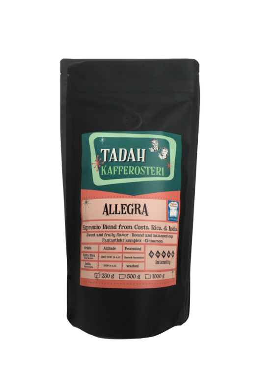TADAH Kafferosteri Allegra Kaffebönor: 250g