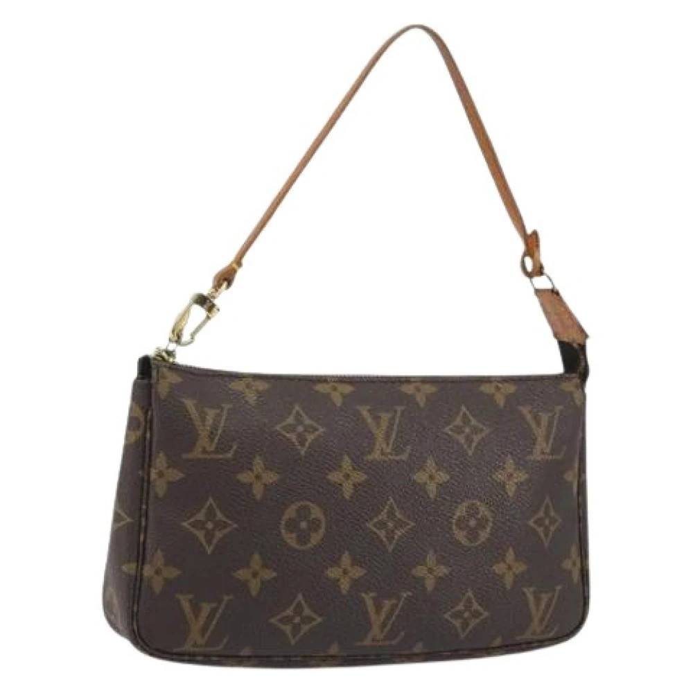 Louis Vuitton Vintage Pre-owned Pouch - Vintage - Dame - Brun - ONE SIZE - Læder
