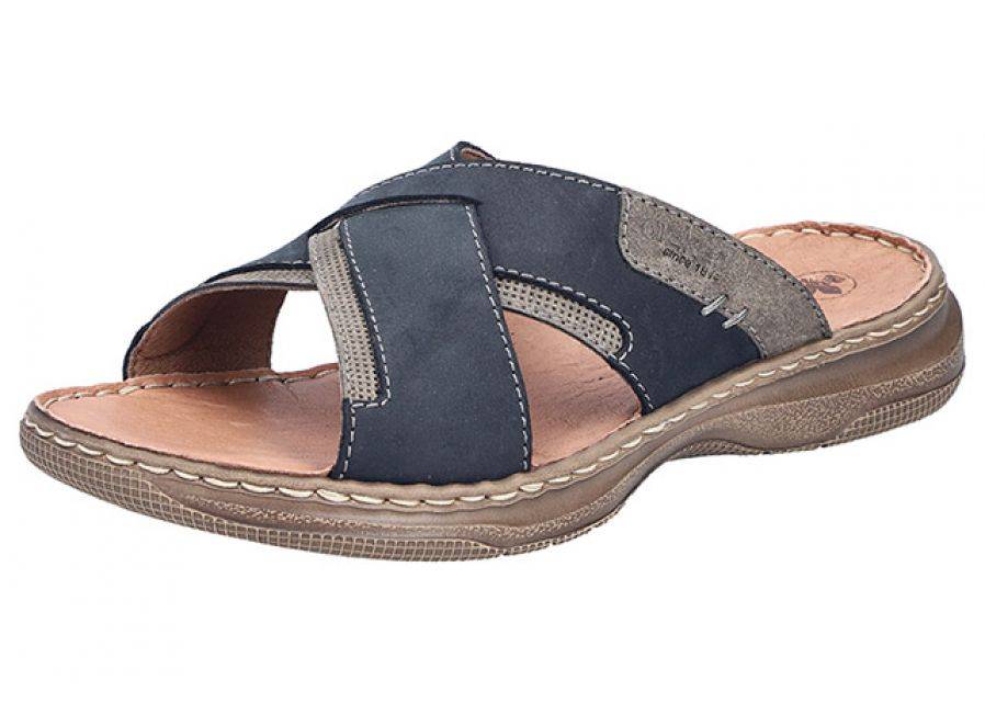 Rieker Herre Sandal 42 KAFFE/ PAZIFIK