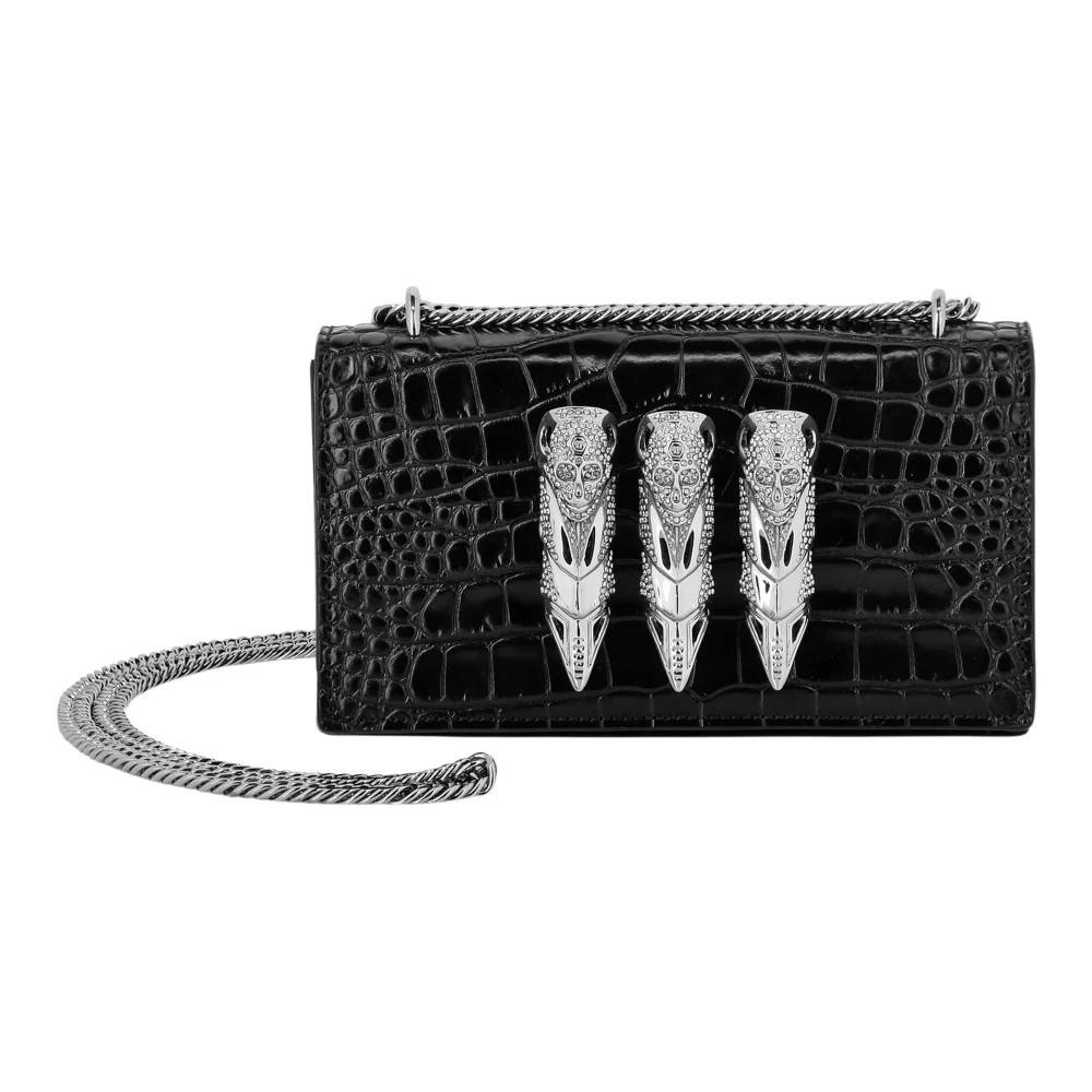 Philipp Plein Claw Clutch - Tasker - Dame - Sort - ONE SIZE - Læder