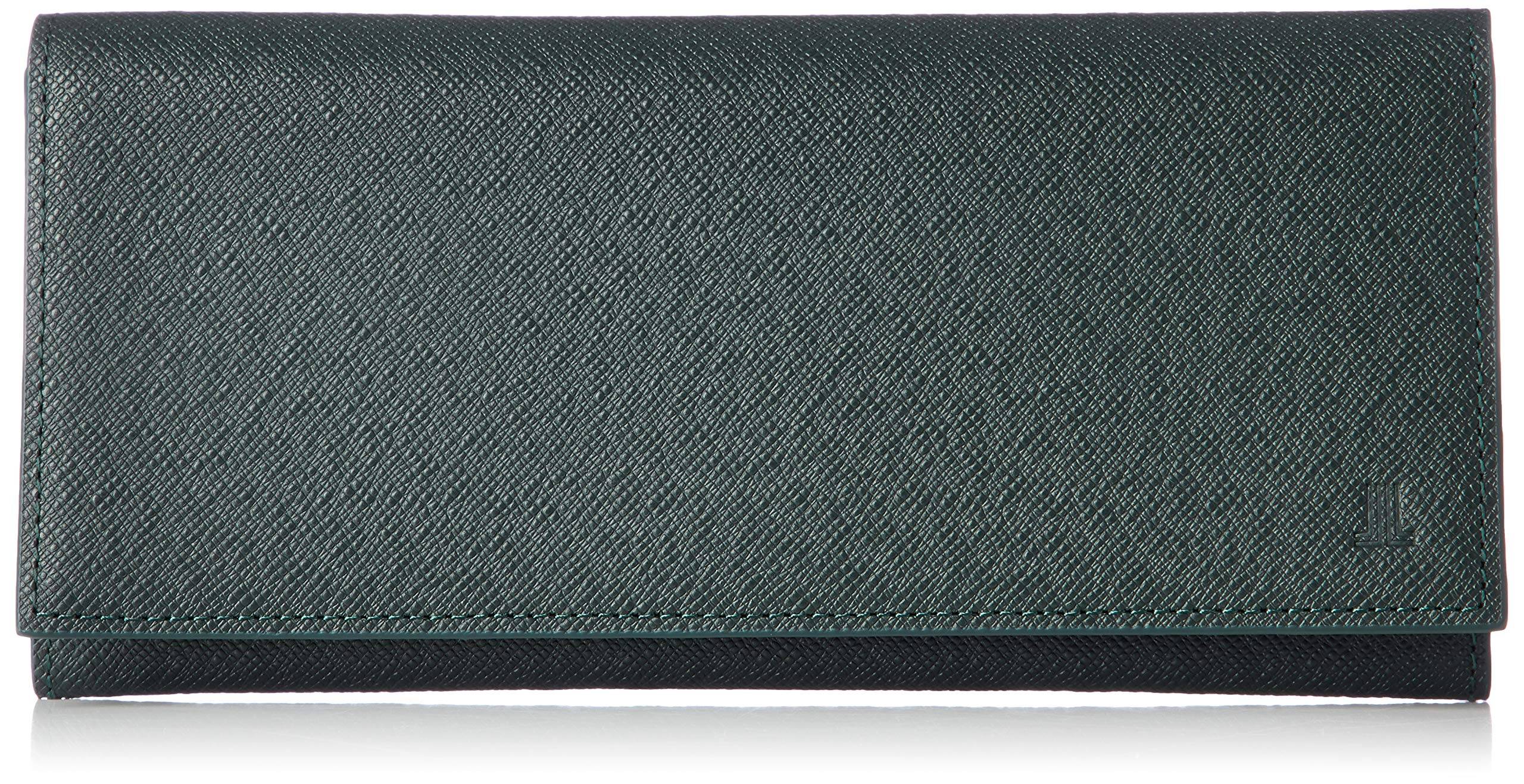 long genuine wallet de JLMW0GT1 Green [Lanvin Collection] Cover-type wallet, men's wallet, cowhide, leather, men's wallet, thin, simple, men's grön