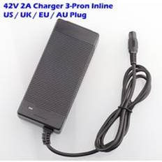 42v litiumladdare scooter batterier pack för 36v 2a elcykel hoverboard balans rullstol batterier laddare - Blå / Au