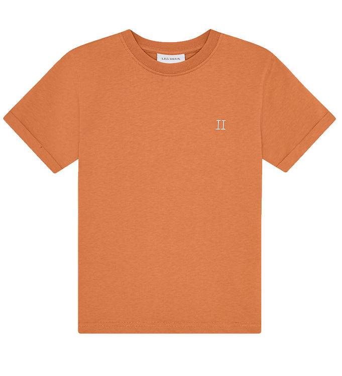 Les Deux T-shirt - Core Kontrast - Rå Sienna Orange - Les Deux - 158/164 - T-shirt