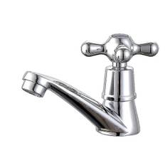 Enkelt koldt vandhane vandhane, krom enkelt koldt vandhane bassin vandhane, til hjem badeværelse toilet vask bassin køkken