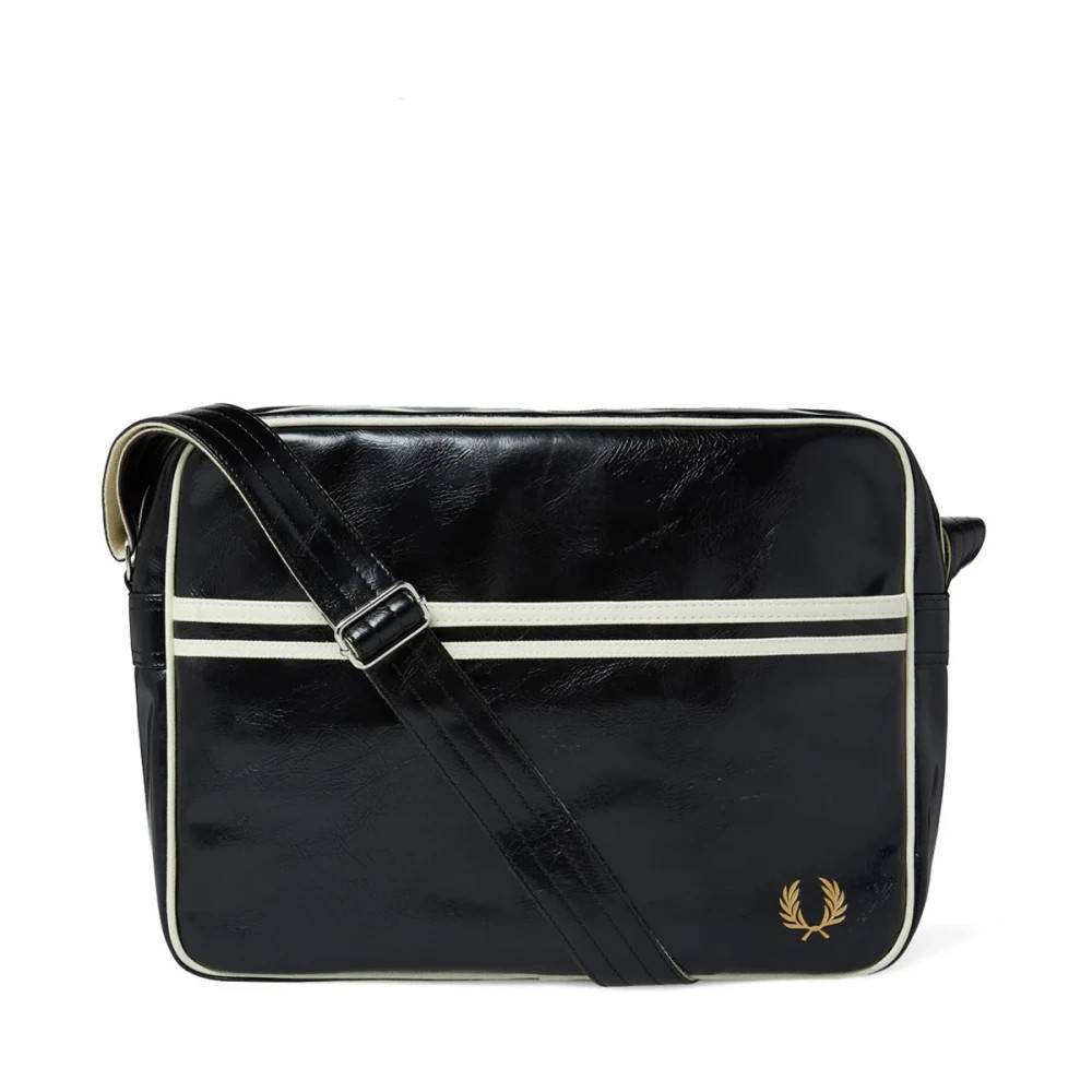 Fred Perry Klassisk Skuldertaske - Tasker - Herre - Sort - ONE SIZE - Uld