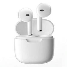 True Wireless Earbuds- Kompatibel med Apple och Android, Inbyggd mikrofon, Svetttåliga hörlurar, Upp till 24 timmars batteritid- Vit, Hörlurar>Trådlös - Multifärgad (Vit,svart,gul,Purpur,rosa)