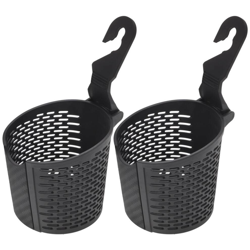 2 st universella bil baksätesmugghållare nackstöd hängande montering vattenflaskhållare lastbil bil interiör organizer 4,13 x 3,34 tum