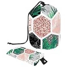 Eslifey Resesminkväskor tunna makeupväska, multifunktionella toalettväskor rund organiserare förvaringsficka, rolig retro bil bryta jorden, Flerfärgad 4, 9.9x6.9in/25.2x17.6cm