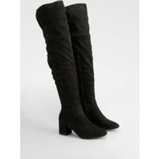 Overknee St&#xF6;vlar Med Blockklack, Black