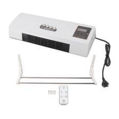 1800W Electric Space Heater for Indoor with Remote Wall Mounted Heater Fan Combo Low Noise Timing