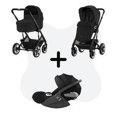 Cybex Talos S Lux Travelsystem Moon Black - Black Frame With Cloud T