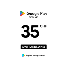 Google Play 35 CHF Gift Card (CH) - Digital Code