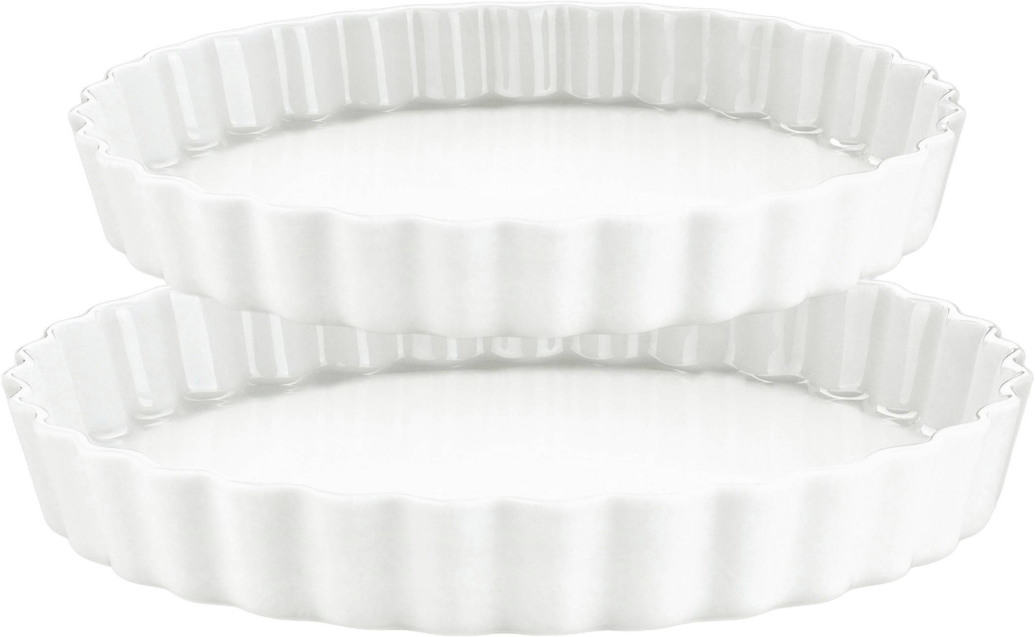 Pillivuyt Pajformset Serie Originale 24/27 cm 2 Delar Vit - Ø:cm Ugnsfasta Formar Från Magasin - Hvid (Ø:cm)