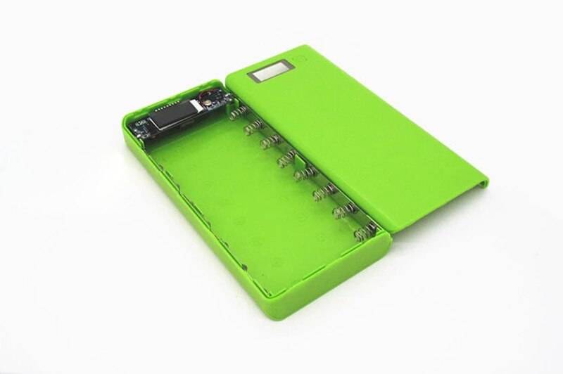 18650 batteri power bank fall power bank batteri förvaringsbox powerbank box laddare skal fodral för iphone xiaomi a2