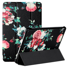iPad Air 2020 Flip Cover med blomster (A2316, A2324, A2325, A2072)