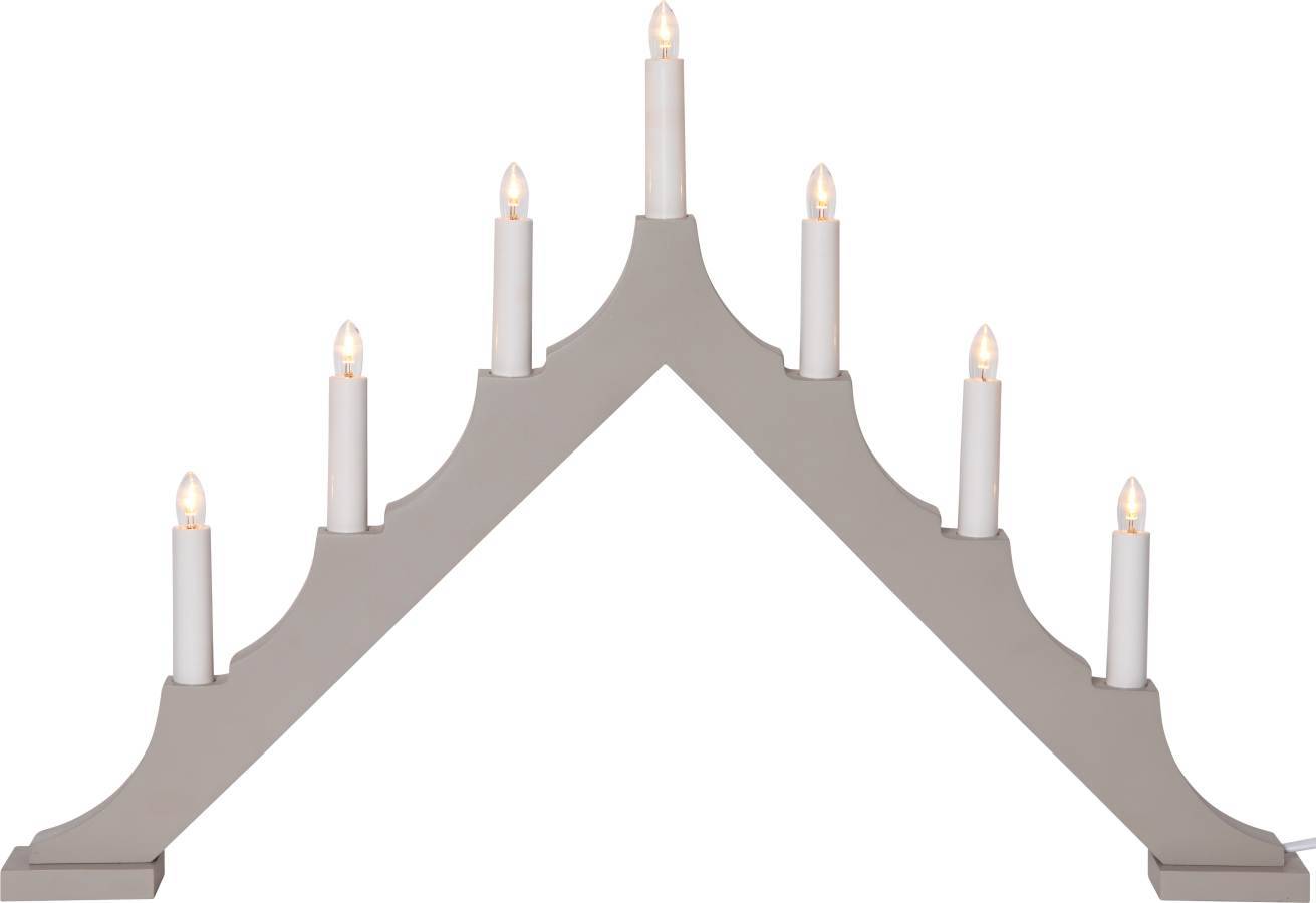 Alma Adventsljusstake LED Beige 40cm