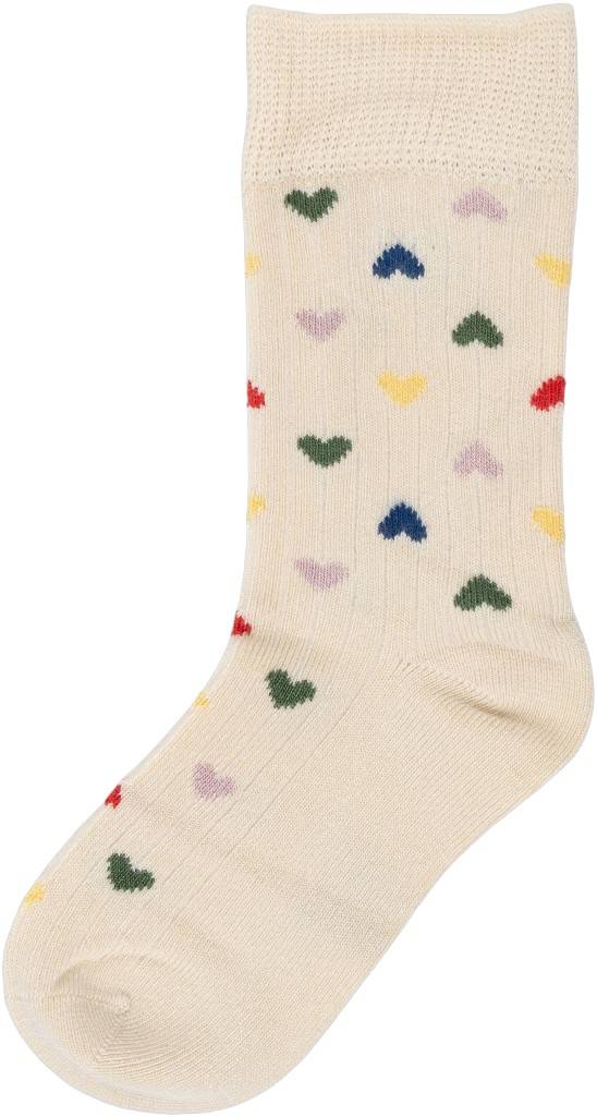 MINIPOP Minipop Bamboo Heart Socks Str 35/38Y - Multi Strømper Bambus hos Magasin.