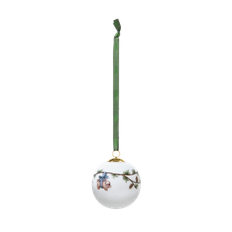 Kähler Hammershøi Christmas Kugle 2023 Ø6 cm hvid m. deko
