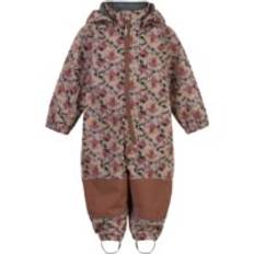 Mikk-line Softshell dragt m. fleece – Nougat m. blomst