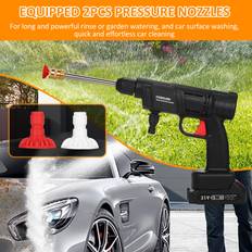 Cordless Pressure Car Washer 24.5Bar350PSI Portable Cordless Power Washer 1500mAh*2 Battery UK Plug