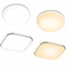 Froadp 15W/24W LED-taklampa Vattentät IP44 för hall, trappa, uterum, garage, carport, balkong, förråd, källare