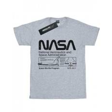 NASA Girls Classic Space Shuttle T-shirt i bomull 12-13 svart