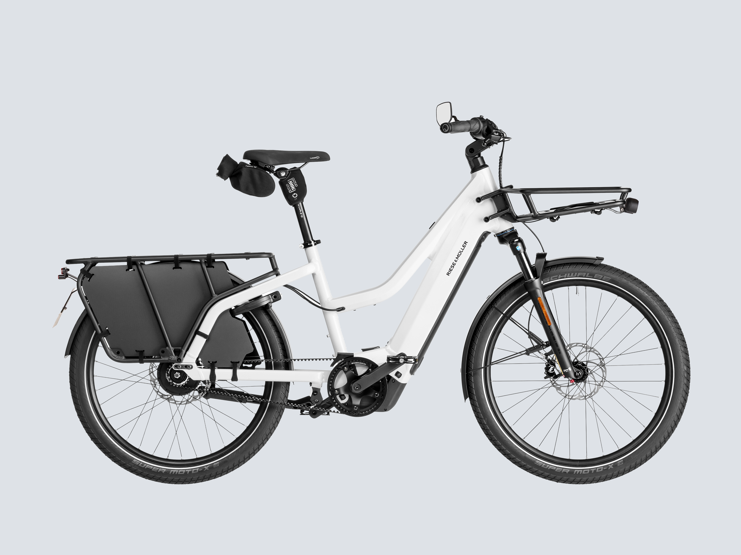 Riese & Müller Multicharger3 Mixte Vario HS - Pearl White/Black Matt / 51 cm (175-200 cm)
