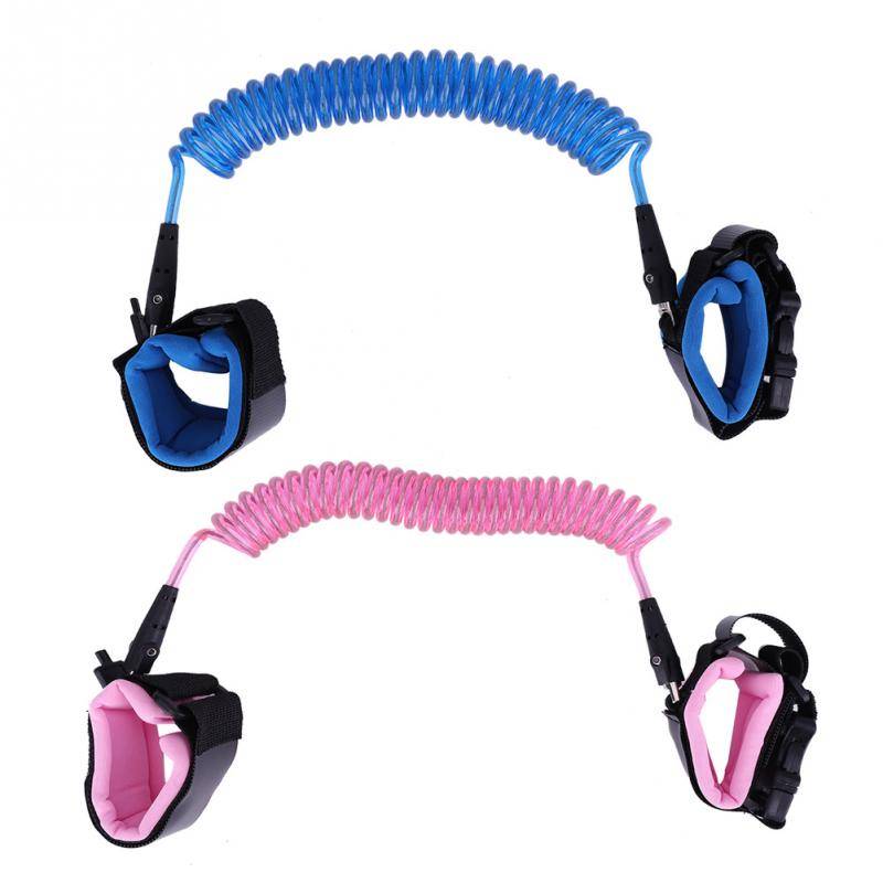 2.5m barn handled koppel baby säkerhet gå sele anti förlorade justerbar armband assistent bälte utomhus promenader hand bälte - Blå