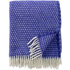 Klippan Uldplaid Dots Clematis Blue - NO_SIZE Plädar Från Magasin - 0008 (NO_SIZE)
