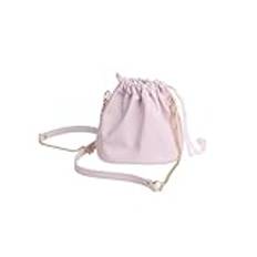 AFGRAPHIC Kamera dragsko väska rosa PU lätt crossbody väska med rem för Fujifilm instax Square SQ1 Instant Film Camera, Rosa, Dragskoväska